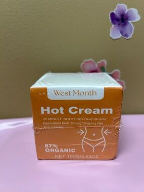 West Month Hot Cream - Deep Muscle Skin Toning shaping gel-3.53 oz
